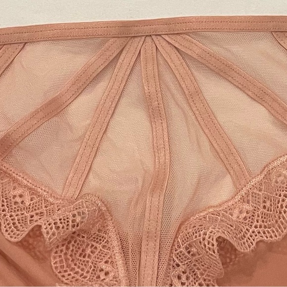 NEW WITH TAGS VICTORIA’S SECRET SIZE XS CHEEKY PINK SAYIN PANTY WITH LACE LINING - Picture 3 of 4